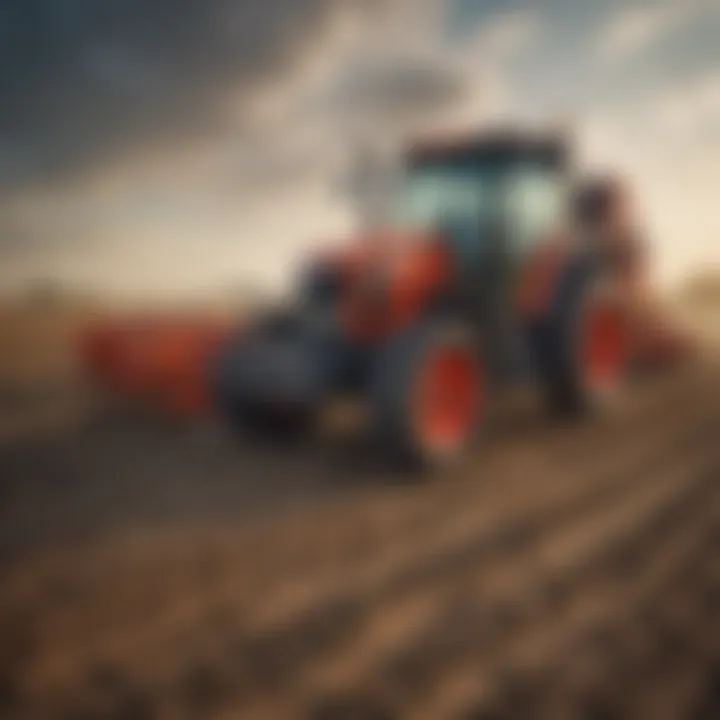 Kubota machinery working efficiently on a Kansas field