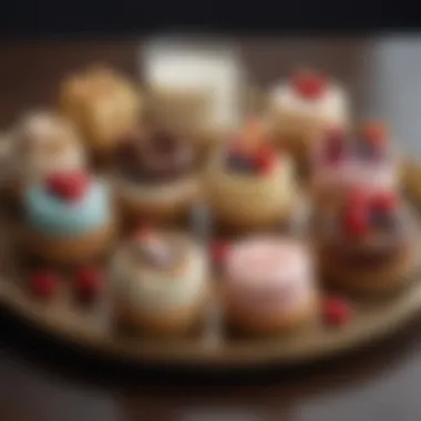 Assorted Milk-Based Desserts A delightful assortment of milk-based desserts on a platter