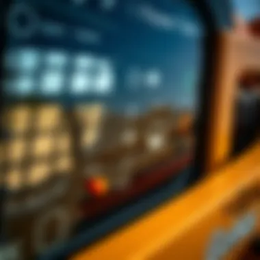 Close-up of Gehl skid steer's advanced control panel