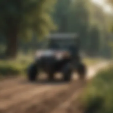 UTV in a scenic agricultural landscape