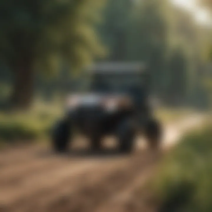 UTV in a scenic agricultural landscape