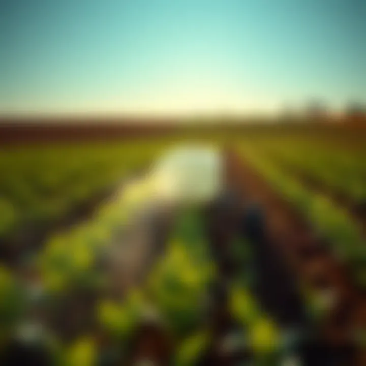 Chlorothalonil application in a field