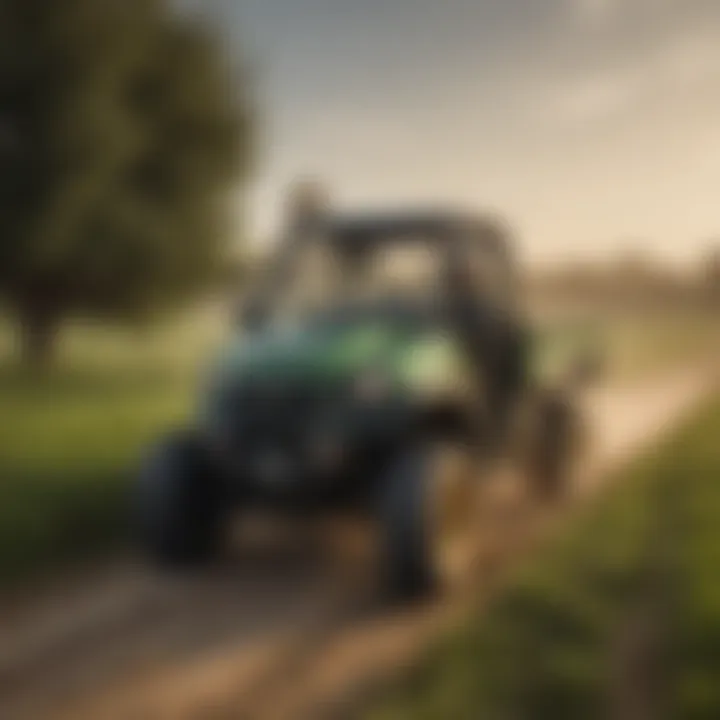 John Deere Gator in action on a farm field