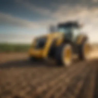 Komatsu Tractors Enhancing Modern Agriculture Komatsu tractors in action within modern agricultural settings