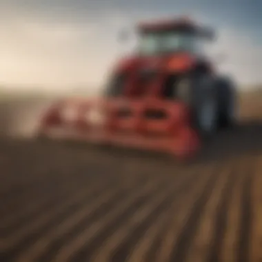 Kuhn Krause soil finisher in action on a field