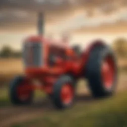 Vintage American tractor showcasing a rich agricultural heritage