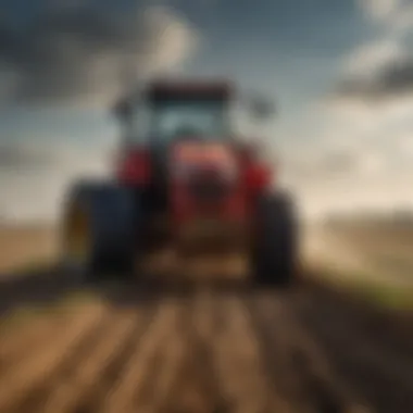 Farmers utilizing the Steiner trencher in a large-scale agricultural setting, demonstrating its effectiveness.