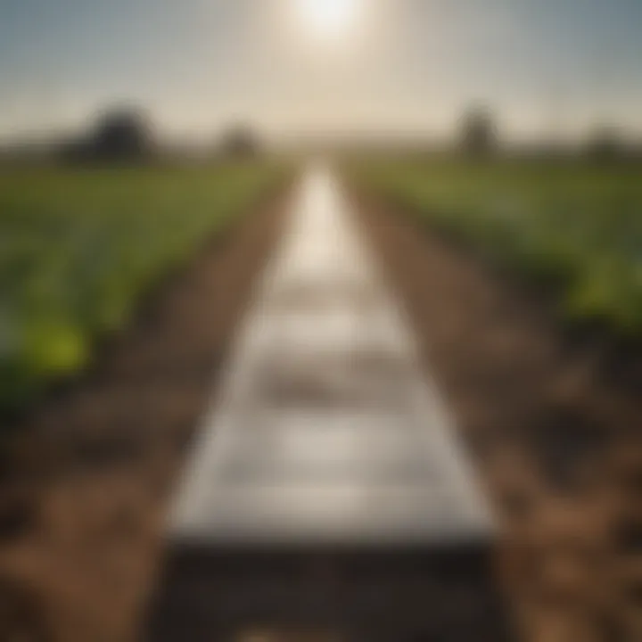 Sustainable farming techniques with plastic boards