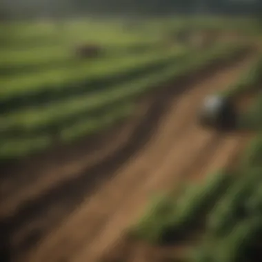 Illustration of biodiversity loss due to agricultural expansion
