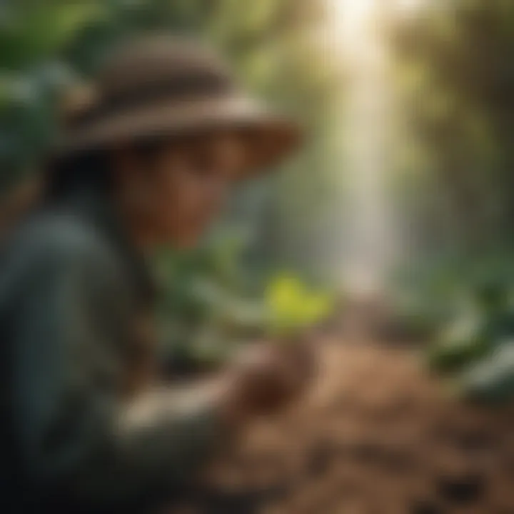 Sustainable farming practices promoting ecological balance