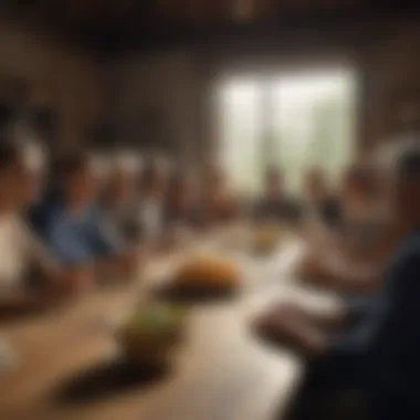 A diverse group of stakeholders engaging in a roundtable discussion