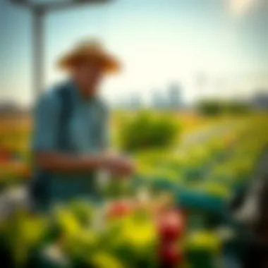 Local produce being harvested for community engagement