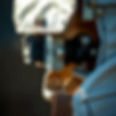 Detail of a grain bag unloader's mechanism