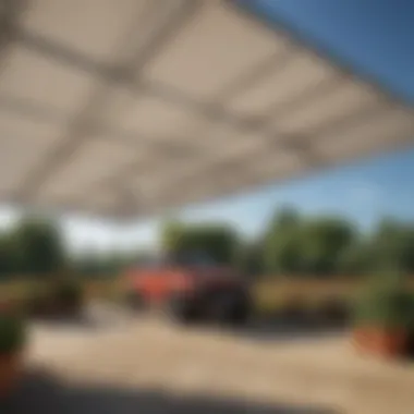 Durable heavy-duty commercial canopy showcasing its robust frame and fabric