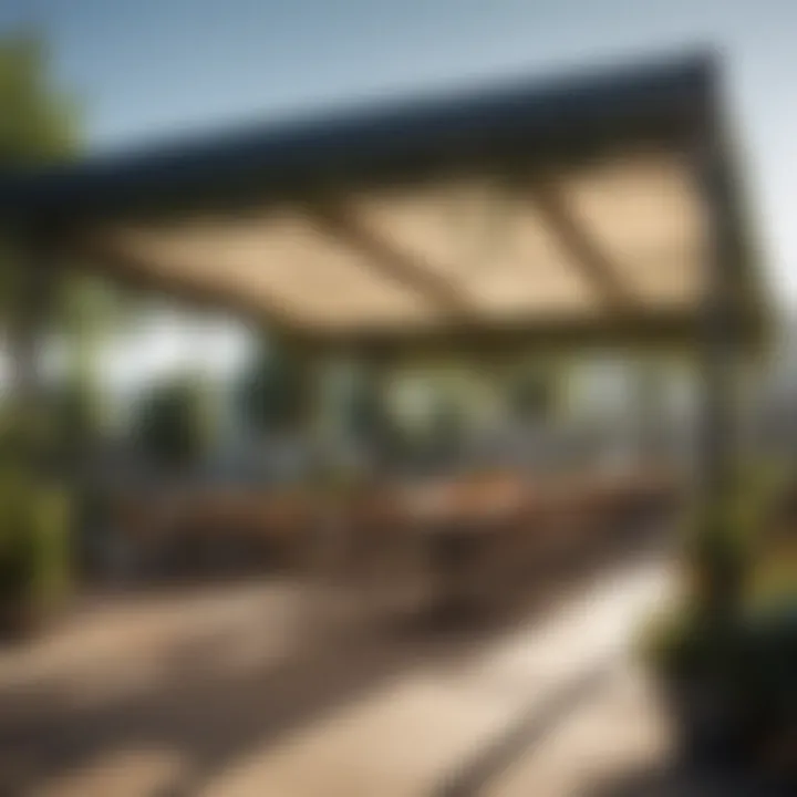 Installation of a heavy-duty commercial canopy in a busy outdoor event space