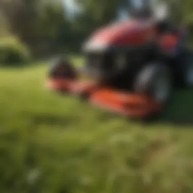 Diagram showing the impact of Magna Power batteries on sustainable lawn care practices
