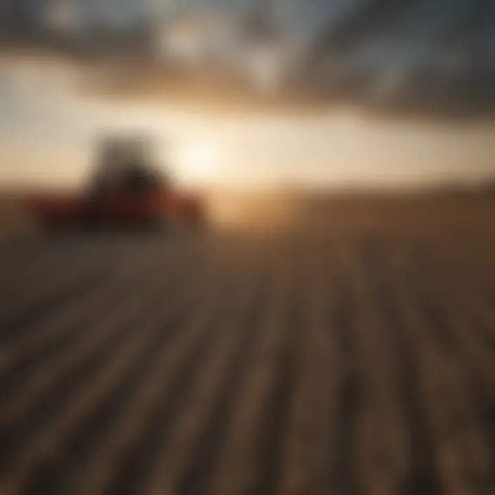 Field demonstrating increased crop yield with strip tillage