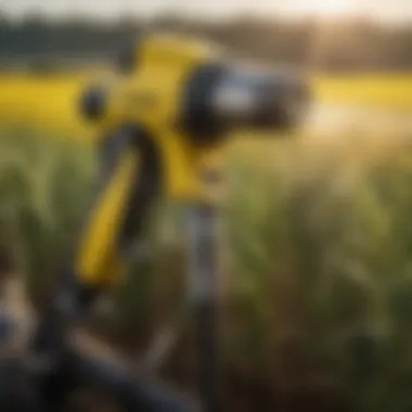 Kärcher spray gun in agricultural field application