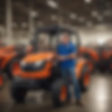 Happy customers receiving support from Kubota dealers