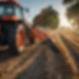 Kubota Quick Attach Hay Spear mounted on a tractor