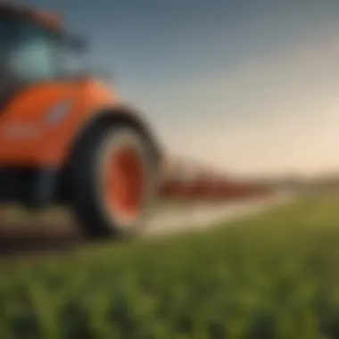Innovative Technology in Kubota Sprayers Close-up of advanced technology integrated into a Kubota sprayer