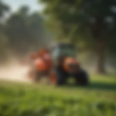 Enhancing Crop Management with Kubota Sprayers Farmers utilizing Kubota sprayers for efficient crop management