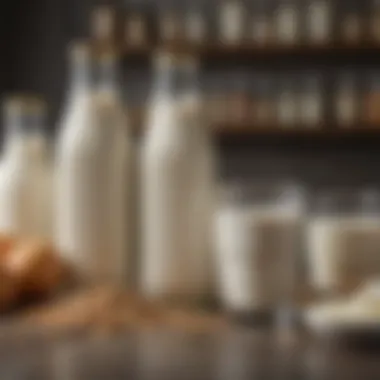 Nutritional analysis comparing regular milk and lactose-reduced milk.