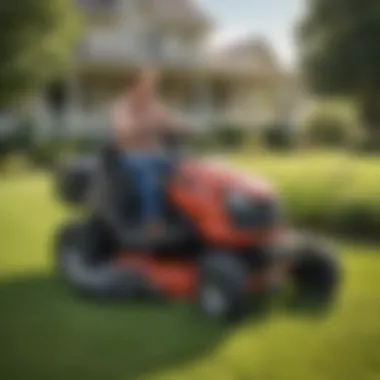 Visual representation of common issues encountered with riding lawn mower bagger systems.