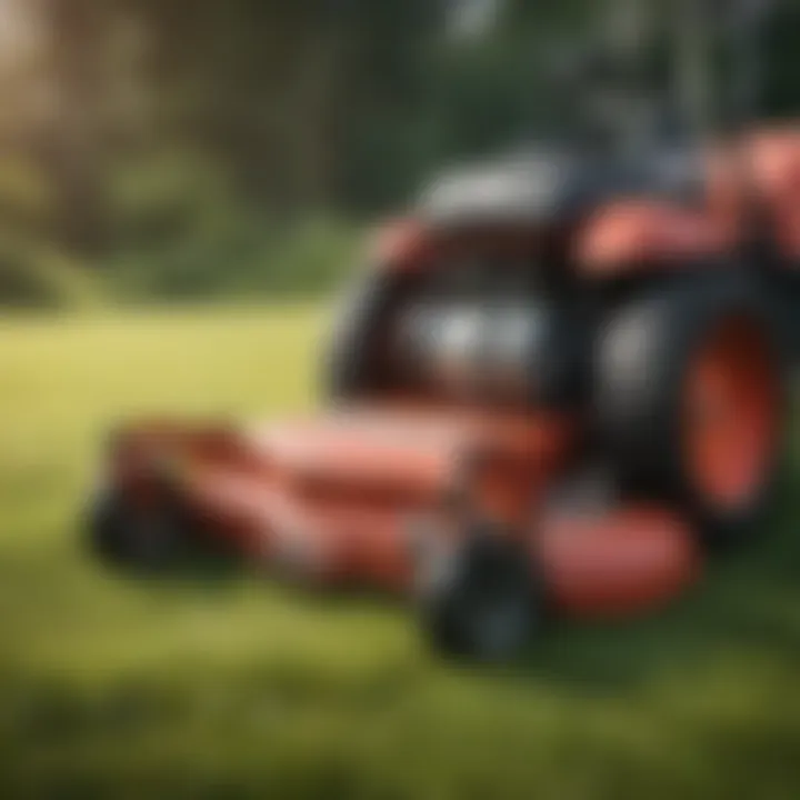 Visual representation of maintenance tips for Magna Power lawn mower batteries