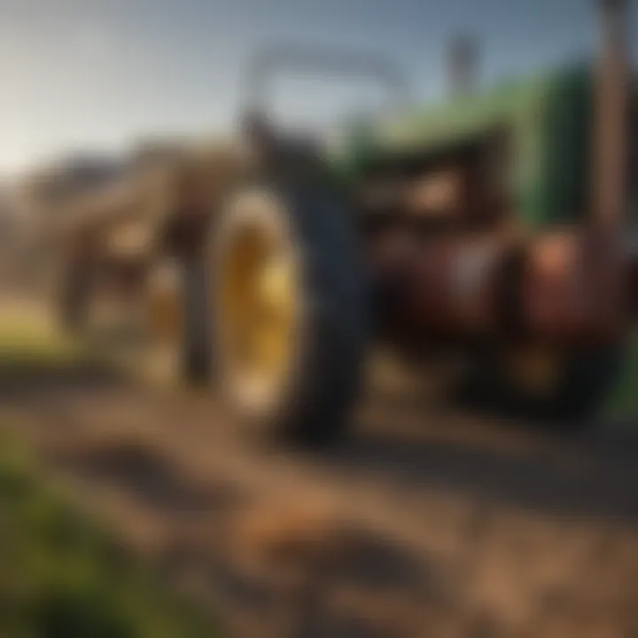 Graph illustrating market trends in used farm equipment sales in Indiana