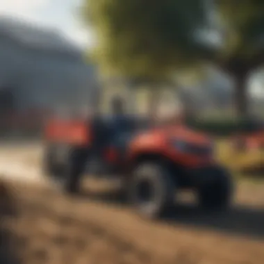 Enhancing Farm Operations with ATV Forklift Attachments ATV forklift attachment in action on a farm