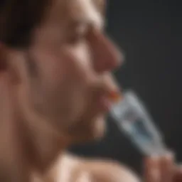 Illustration of the intranasal vaccine delivery system in livestock.