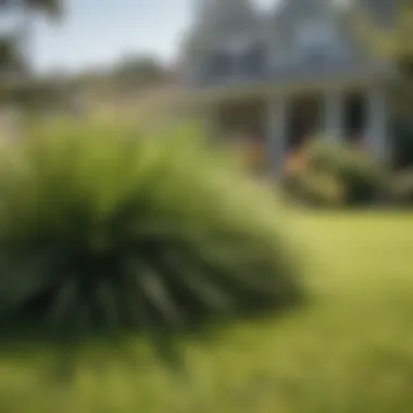 Lush residential lawn featuring Mohawk Bermuda grass in a sunny setting