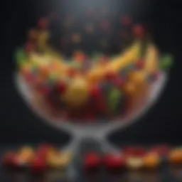 A vibrant display of colorful fruits emphasizing their role in a balanced diet.