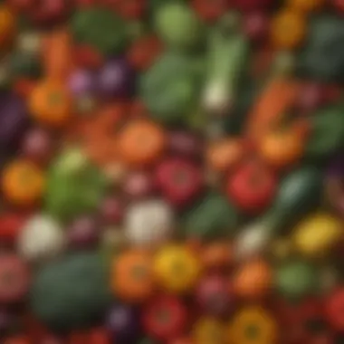 Vegetables: Colorful Allies Against Obesity A variety of vegetables arranged beautifully, highlighting their importance in diets.