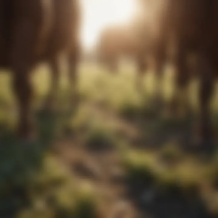 Diverse forage types supporting cattle health
