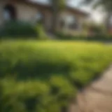 Lush green lawn showcasing popular grass varieties in South Texas