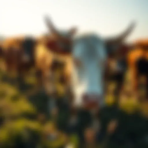 Healthy Cattle Benefiting from Mineral Supplementation Cattle grazing in a lush field with visible mineral supplements.