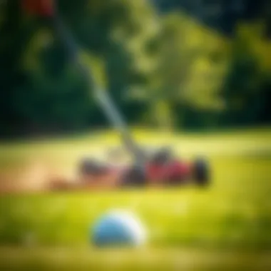 The Importance of Precision in Mowing Golf Course Greens Precision mowing technique on golf course greens