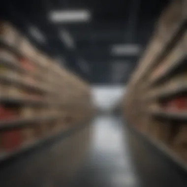 Technology Integration in Inventory Management A modern supply store utilizing technology for inventory management.