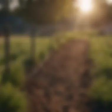 Polywire electric fence setup on a farm