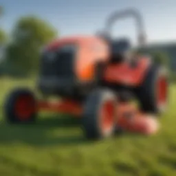 Detailed diagram of a PTO side mower