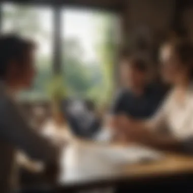 Effective Virtual Communication Strategies A group of colleagues engaged in a virtual meeting on a video call