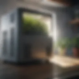 High-efficiency dehumidifier in a grow tent