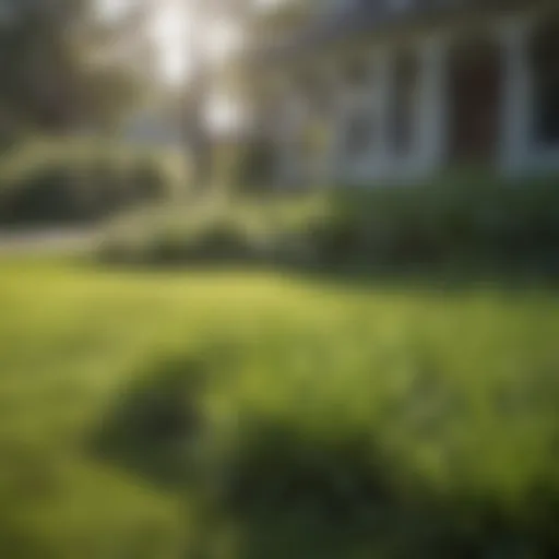 Lush St. Augustine grass thriving in a well-maintained lawn