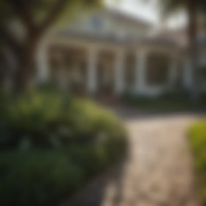 Healthy St. Augustine lawn in a residential landscape design