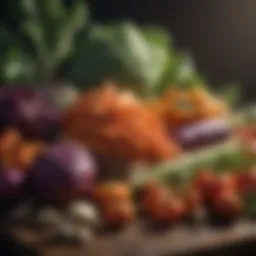 Freshly harvested vegetables ready for preservation