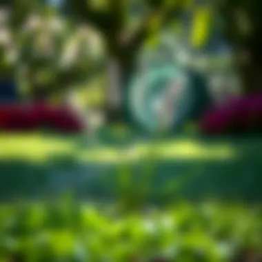 Illustration of various cultural practices for lawn care