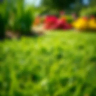 Healthy centipede lawn with vibrant color and texture