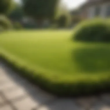 A smooth, well-maintained lawn showcasing the results of leveling techniques